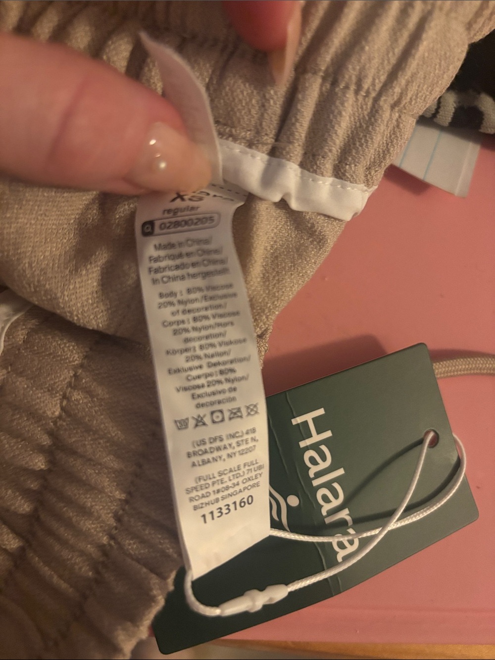 Halara Wrinkle resistant high waisted linen feel drawstring waist pants-2 pairs - Picture 5 of 6